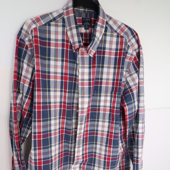 j crew men's  flex  washed. shirts size us XL - Picture 1 of 8